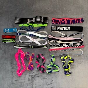 Nike and Under Armour Headbands